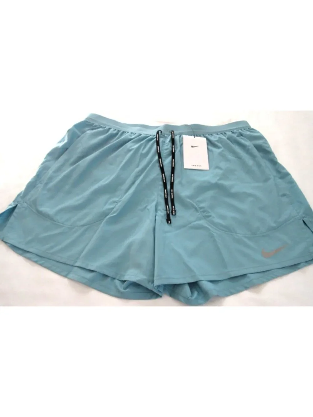 Nike Men's Dri-FIT Flex Stride 5 inch Running Shorts Denim Turquoise Blue NWT